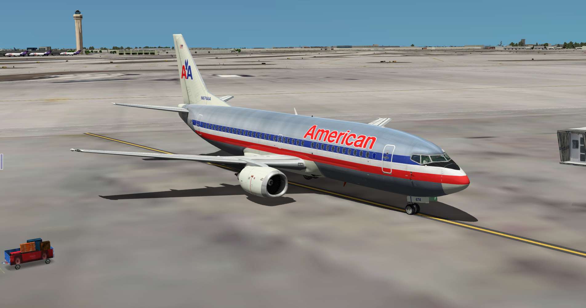 IXEG 737-300 American Airlines N674AA - IXEG 737 Classic - X-Pilot