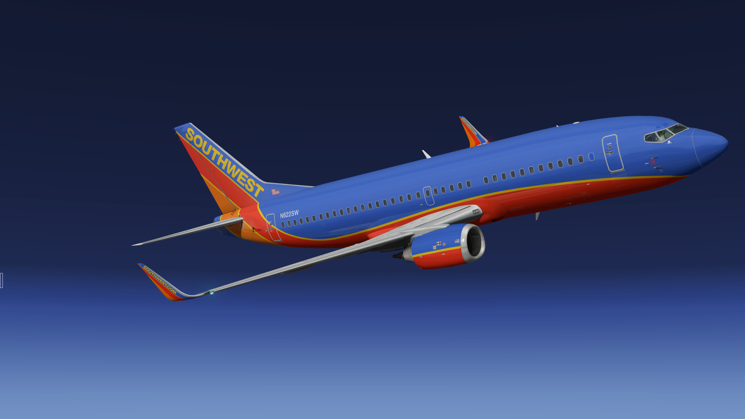 More information about "Southwest Airlines 'Canyon Blue' 737-3H4 N622SW"