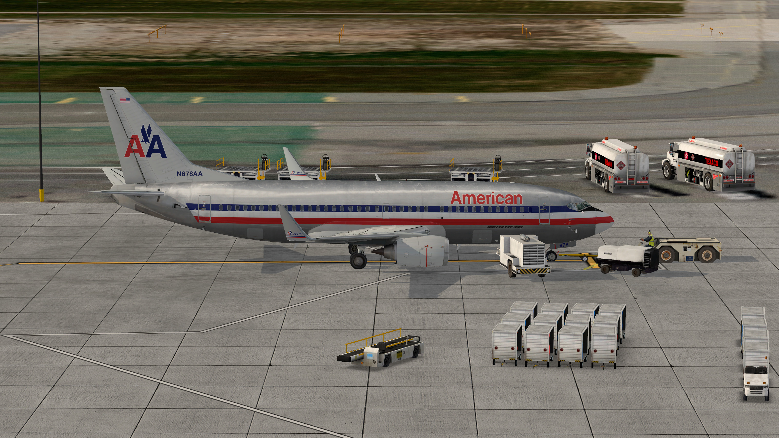 American Airlines Old (N678AA) - IXEG 737 Classic - X-Pilot