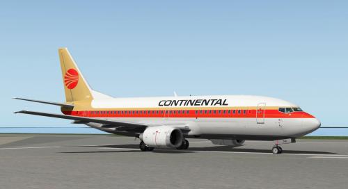 More information about "Continental Airlines "Red Meatball" livery Boeing 733 iXEG"