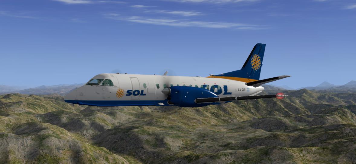 LES SAAB 340A Sol Lineas Aereas livery Heavy Metal X Pilot