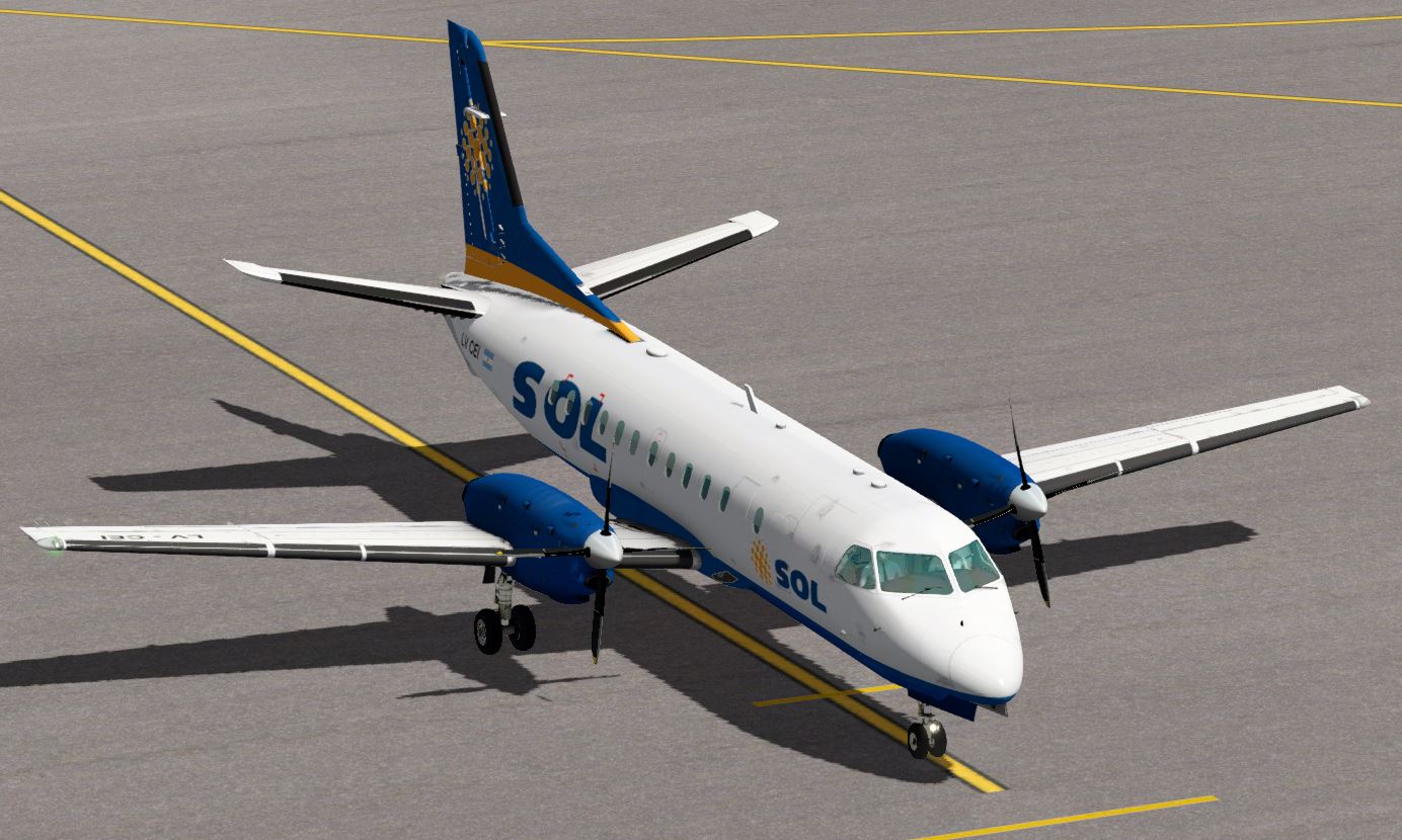 LES SAAB 340A Sol Lineas Aereas livery Heavy Metal X Pilot