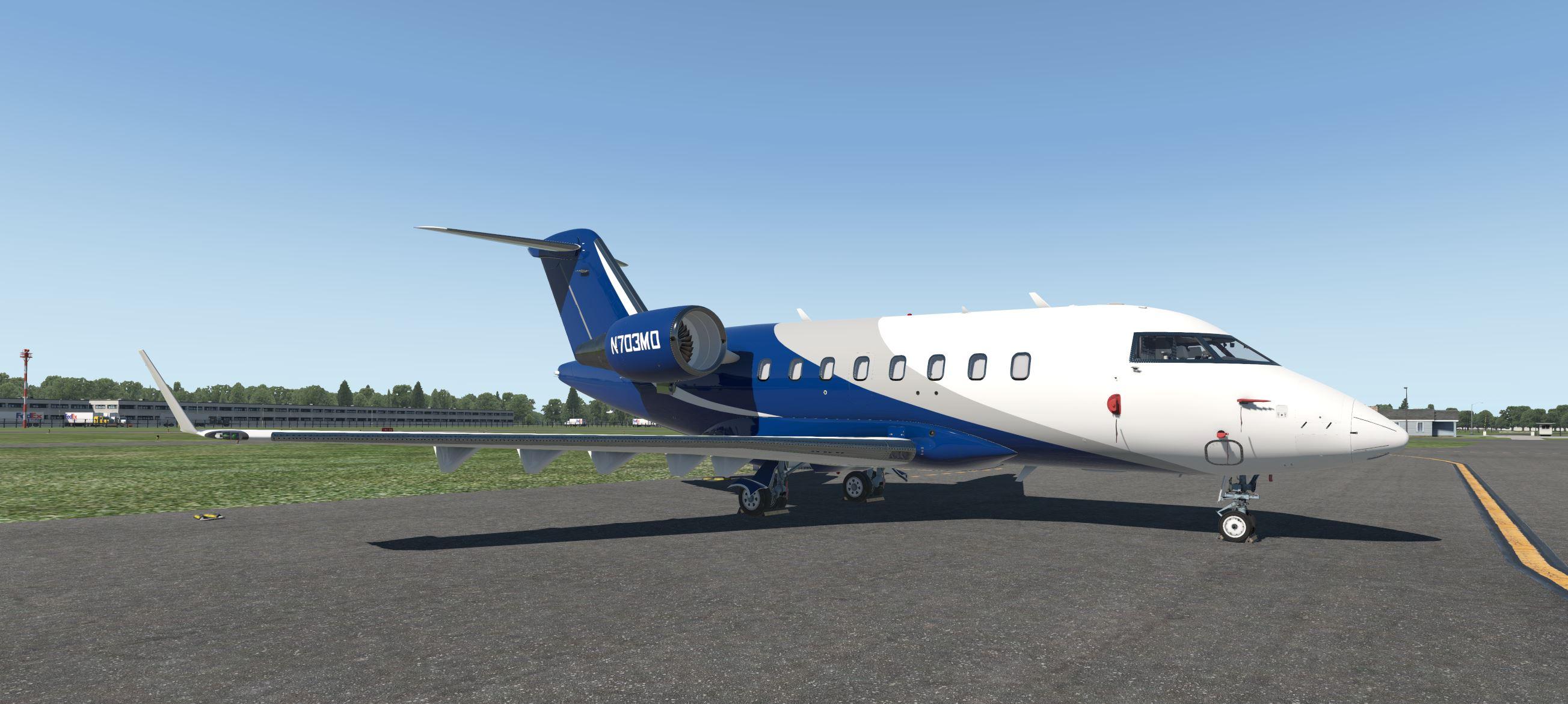 Hot Start Challenger 650 Blue and Grey (N703MD)