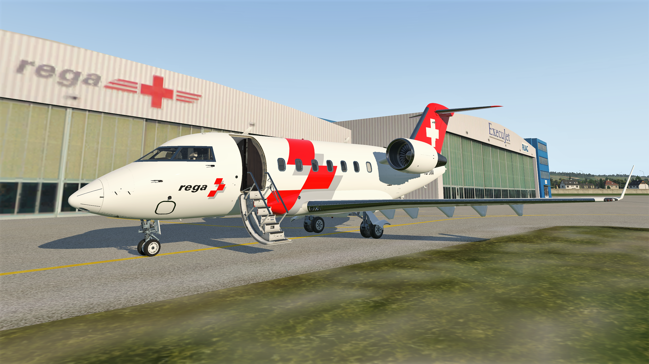 Ambulance jet Challenger 650