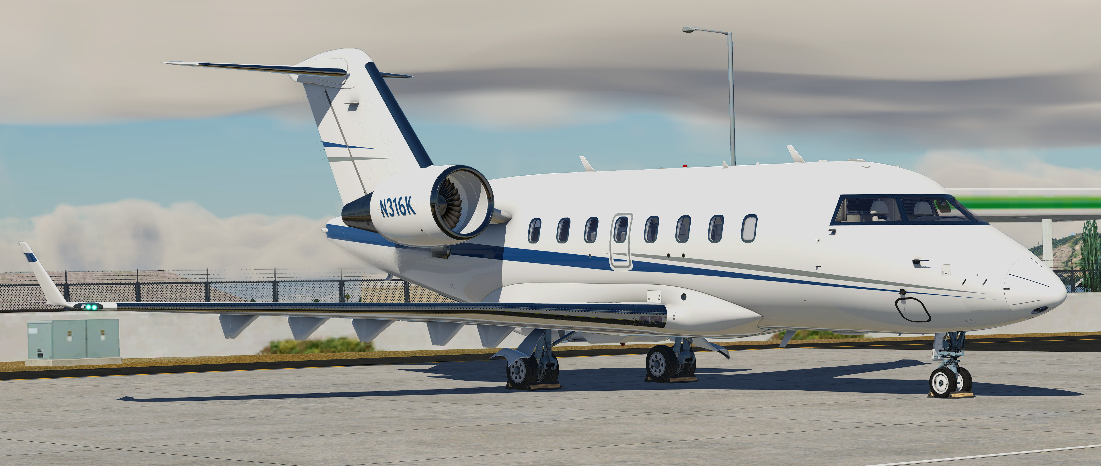 Hot Start Challenger 650 - Blue & Gray (N316K)