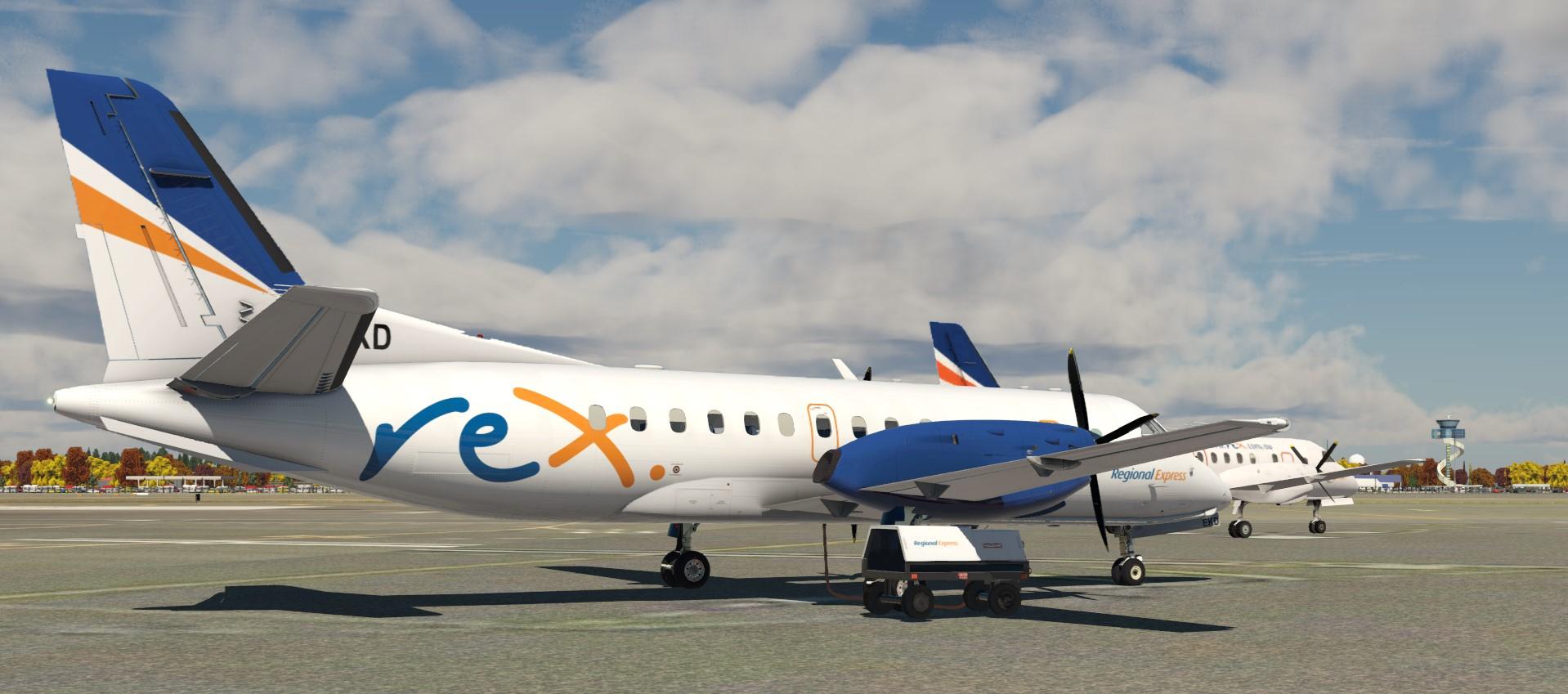 Rex Group 2022 Liveries LES Saab 340A - Heavy Metal - X-Pilot