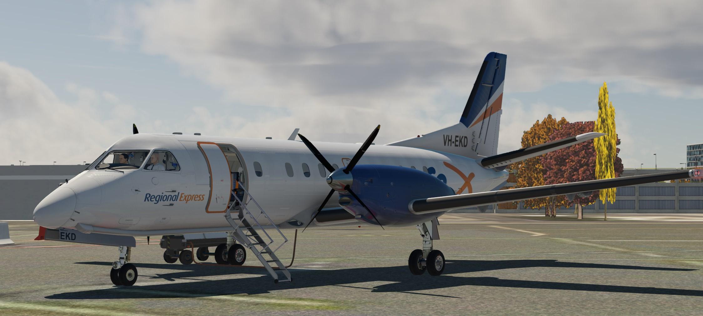 エラシア Rex Group 2022 Liveries LES Saab 340A - Heavy Metal - X-Pilot