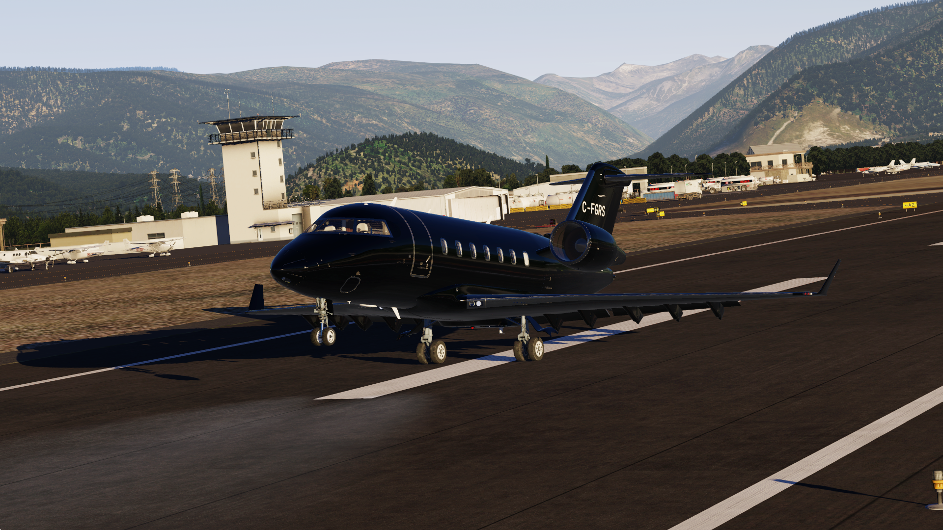 C-FGRS - Clean Black Livery for the Hot Start Challenger 650
