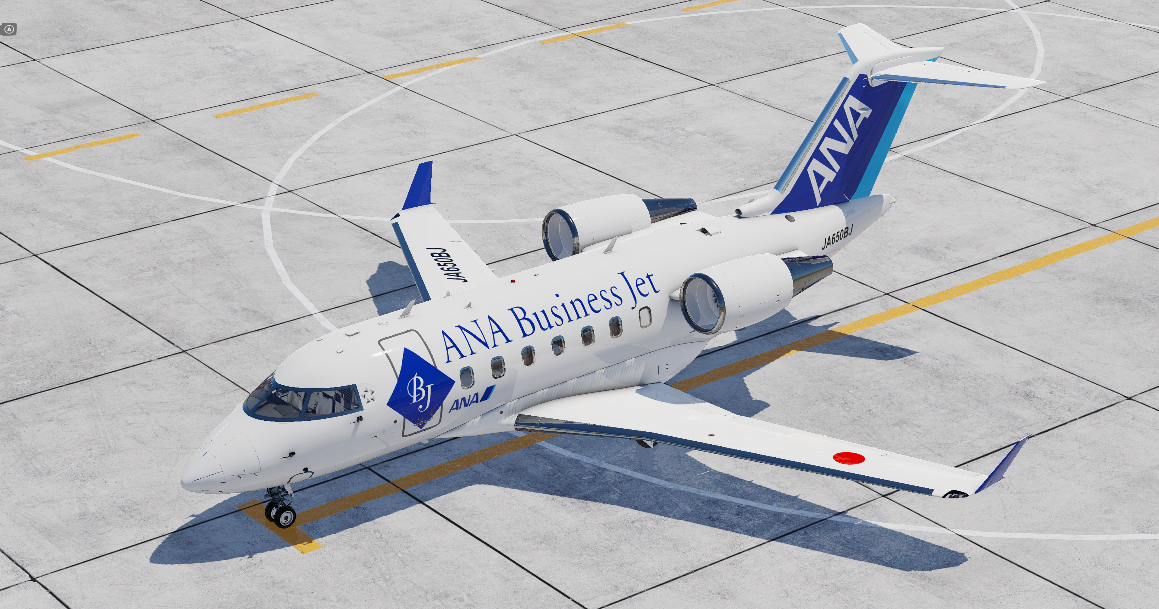 ANA Business Jet (fictional) - Hot Start Challenger 650 - Hot 