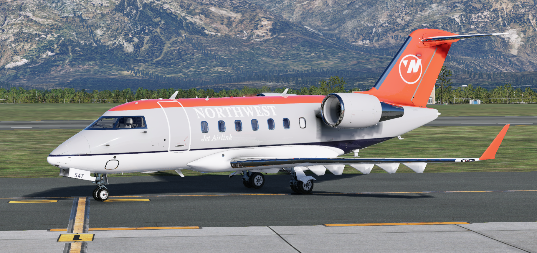 NWA Airlink "Bowling Shoe" (Fictional)