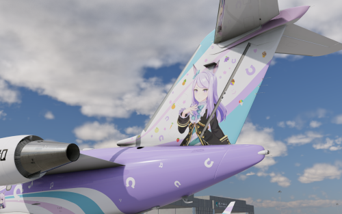 More information about "UmaMusume - Mejiro McQueen CL60 Private Jet"